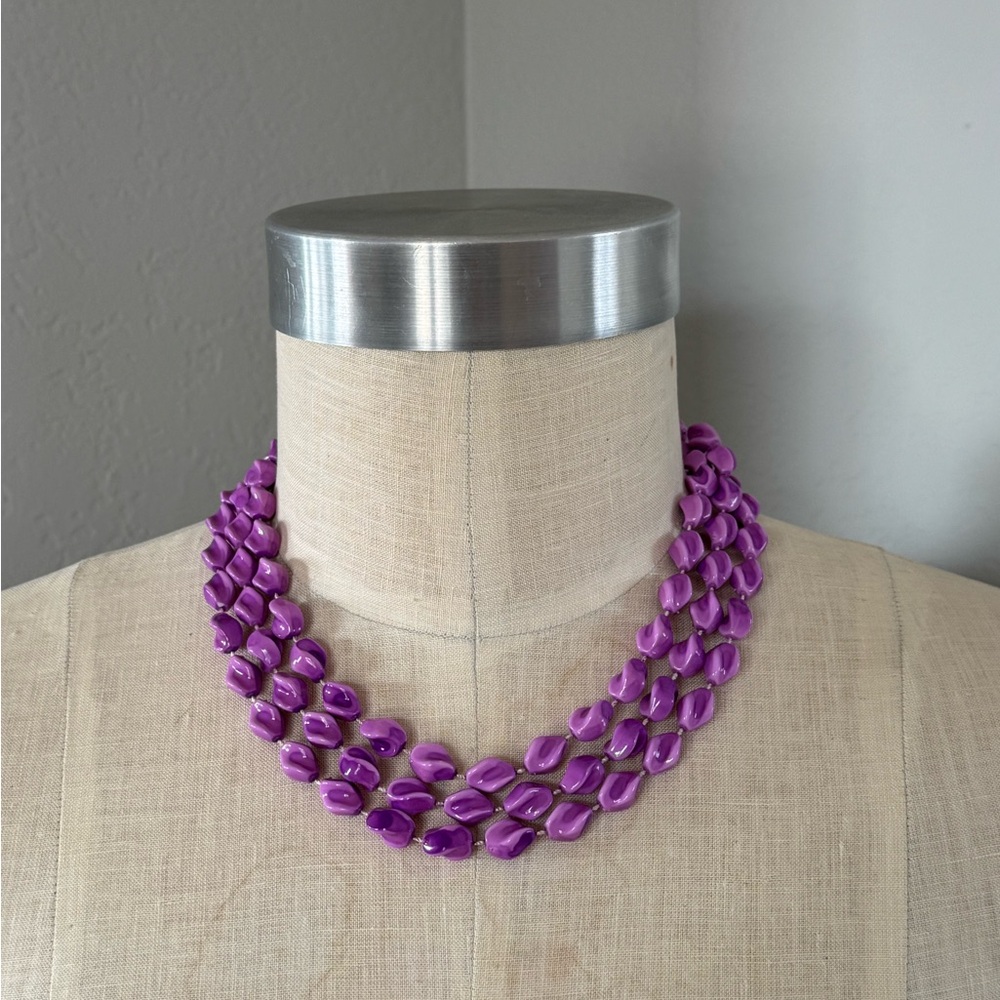 Windsor Fashions Purple Wrap Necklace 58”